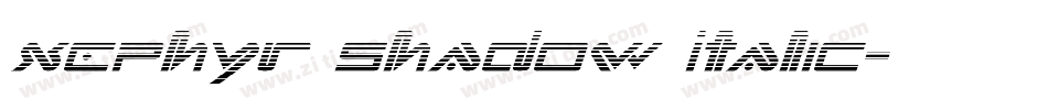 Xephyr Shadow Italic字体转换